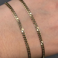 Unisex 10ct Yellow Gold Curb Link Necklace