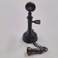 Antique Metal Candlestick Telephone Pencil Sharpener Vintage Retro Desk Collectible