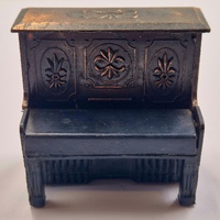Antique Metal Piano Pencil Sharpener Vintage Miniature Desktop Collectible Music Decor