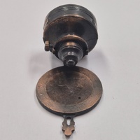 Antique Metal Pencil Sharpener Oil Lamp Vintage Miniature Collectible Desk Decor