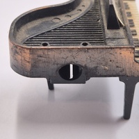 Antique Metal Grand Piano Pencil Sharpener Vintage Collectible Desk Decor