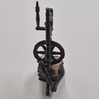 Antique Metal Spinning Wheel Pencil Sharpener Vintage Collectible Desktop Decor