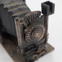 Antique Metal Pencil Sharpener Bellows Camera Vintage Style Desktop Collectible