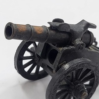 Antique Metal Pencil Sharpener Cannon Design Vintage Collectible Desktop Decor