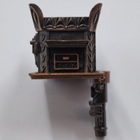 Vintage Queen Wood Burning Stove Metal Pencil Sharpener Antique Style Collectible Desk Decor