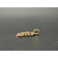 Unisex 14ct Yellow Gold Chinese FU Symbol Pendant