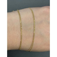 Ladies 18ct Yellow Gold Cable Link & Clover Pendant Necklace