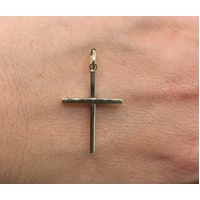 Unisex 9ct Yellow Gold Religious Cross Pendant