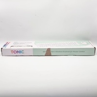 Tonic Silent Wireless Keyboard and Mouse Combo White USB 2.4GHz