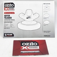 Ozito PXBPS-254 Cordless Buffer Polisher Skin Only 254mm Car Polisher Tool