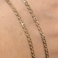 Unisex 9ct Yellow Gold Anchor Link Necklace