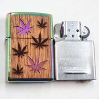 Zippo Woodchuck USA Leaf Design Windproof Lighter Collectible Pocket Lighter