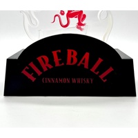 LED Promotional Light Flame Sign Fireball Cinnamon Whisky Man Cave Decor