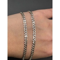 Unisex 925 Sterling Silver Curb Link Necklace