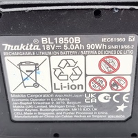 Makita BL1850B 18V LXT 5.0Ah Lithium-Ion High Capacity Battery Pack