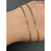 Unisex 9ct Yellow Gold Figaro Link Necklace