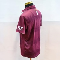 2017 Manly Warringah Sea Eagles NRL Media Polo Shirt ISC Maroon Size M Gym Sport