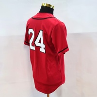Home Run Bears Baseball Team Jersey Red #24 Strikers Norths Australia