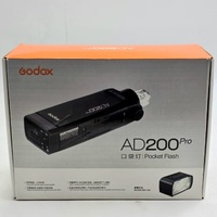 Godox AD200Pro Pocket Flash Kit 200Ws TTL HSS w/ Battery Charger Case 2 Flash Heads