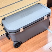 Esky Advanced 95L Chest Cooler Grey with Wheels and Handles Heavy Duty