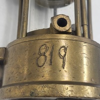 Eccles GR6 Vintage Miners Safety Lamp British Protector Brass Mining