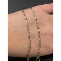 Unisex 9ct Yellow Gold Figaro Link Necklace