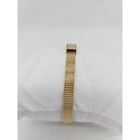 GUESS Ladies Watch Gold Tone Stainless Steel Mesh Band Champagne GW0400L2