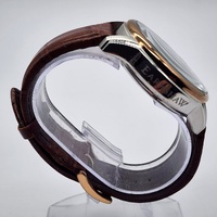 Thomas Earnshaw Longitude Automatic Skeleton Watch Brown Leather Band