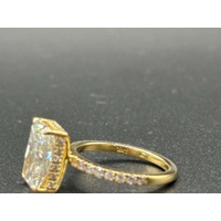 Ladies 18ct Yellow Gold Lab Grown Diamond Ring