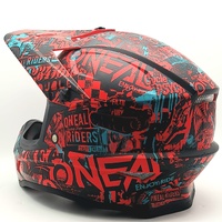ONeal 3 Series Attack Youth Size XL Motocross Helmet Black Red Teal