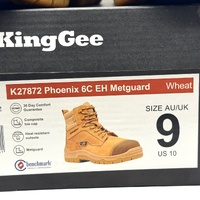 KingGee K27872 Phoenix 6C EH Metguard Work Boots Wheat US 10 AU/UK 9