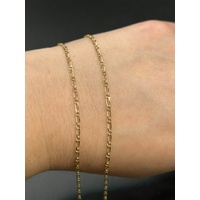 Unisex 9ct Yellow Gold Figaro Link Necklace