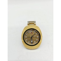 Rado DiaStar Automatic Mens Watch Gold Dial Day Date 648.0413.3 Swiss