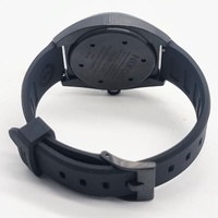 Nixon The Mullet 38mm All Black Quartz Watch Stainless Steel Silicone 10ATM