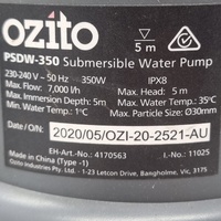 Ozito PSDW-350 350W Dirty Water Submersible Pump
