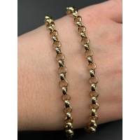 Ladies 9ct Yellow Gold Belcher Link Necklace