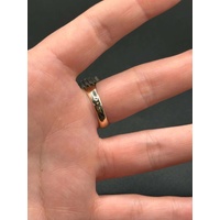 Mens 22ct Yellow Gold Round Sovereign Coin Set In 9ct Ring