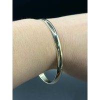 Ladies 9ct Yellow Gold Round Bangle