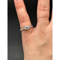 Ladies 18ct White Gold Diamond Engagement Ring