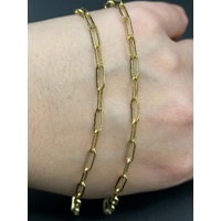 Ladies 18ct Yellow Gold Paperclip Link Necklace