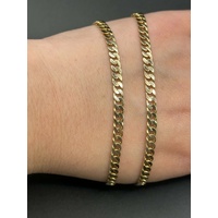 Unisex 14ct Yellow Gold Curb Link Necklace