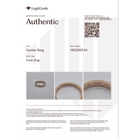 Unisex 18ct Yellow Gold Authentic Cartier Small Love Ring 
