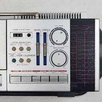 Akai PJ-33 Portable Stereo Cassette Receiver Boombox