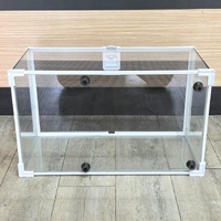 Repti Zoo Reptile Tank Terrarium with Ventilation 50x30x25cm White