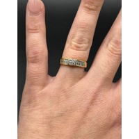 Ladies 18ct Yellow Gold Diamond Band Ring