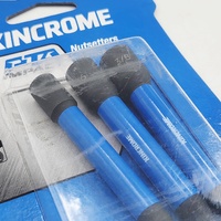 KINCROME K21506 13 Piece Impact Nutsetter Set 100mm Magnetic Hex Driver Bits 1/4" 5/16" 3/8"