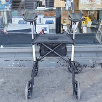 Aspire Vogue Forearm Seat Walker Rollator 150kg White Black