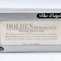 Trax Holden FB Special Sedan 1:78 Scale Diecast Model TR20E White Red