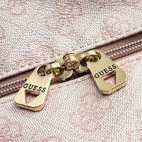 Guess Pink Monogram Duffle Bag Travel Weekender Luggage Carry Strap