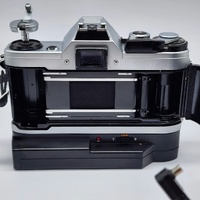 Canon AE-1 35mm Film Camera Tested with Power Winder A2 Data Back A